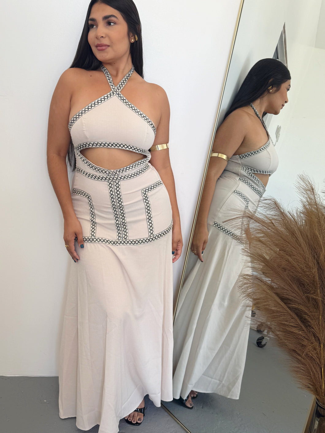 Cream Maxi Dress