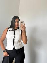Load image into Gallery viewer, White &amp; Black Vest
